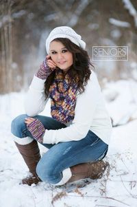 Snow Senior Pictures Of 2015 winter