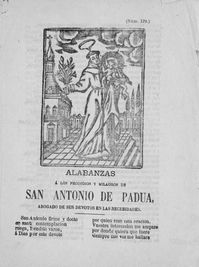 Alabanzas a los prodigios y milagros de San Antonio de Padua, abogado de sus devotos en las necesidades ; Responsorio del glorioso San Antonio de Padua, abogado de las cosas perdidas