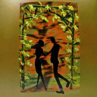 Detail of "Autumn Arbor" by Alison Ruzsa. #Glass #GlassArt #Paperweight #Autumn #HomeDecor #InteriorDesign #ModernArt
