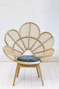 Natural Rattan Love Chair | Rattan Peacock Chair