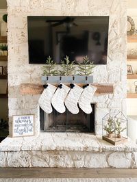 I just build this DIY Stocking Holder with scrap lumber! It's a quick and easy project and perfect for a table top if you don't have a mantel to hang your stockings on! Get the free plans now!