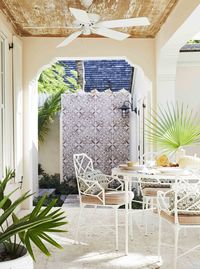matthew carter harbour island cottage outdoor dining and shower