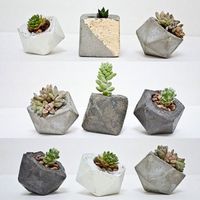 DIY concreted vases