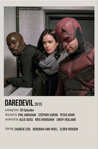 minimal polaroid series poster for daredevil
