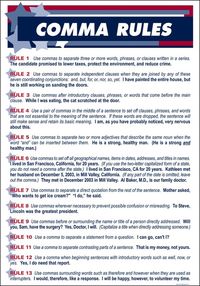 FOR THE LOVE OF GOD, PLEASE LEARN THESE RULES BUT, if you don't I will continue to try to teach!!!!!!!!!!