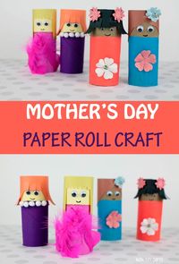 Paper Roll Mother's Day Craft For Kids | Non-Toy Gifts