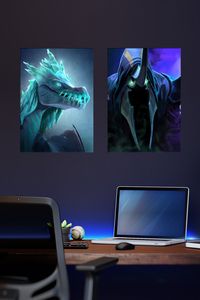 Dire Heroes Portraits concept art posters for the cool gaming room ideas