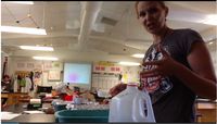 Baggie Ice Cream - Teacher shows her classroom set up for the activity