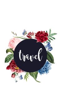 Instagram highlights templates, travel, trip, plane, flowers, watercolor, write, typography