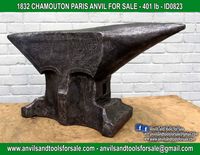 Ask for price with ID0823 on anvilsandtoolsforsale@gmail.com All pictures of all anvils on our website anvil for sale, anvils, blacksmith, blacksmiths, blacksmithing, antique tools, tool collector, swage block, stake, cone, cutler, french pig, amboss, incudine, schmied, forgeron, forge, enclume, forged, blacksmith tools, old tools, vintage tools, handtools, iron work, vise, stake, coutellier, chamouton, hulot harmel, collection, outil ancien, outils anciens, bigorne, art populaire, enclume