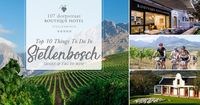 ... and a chance to win a stay in a luxury boutique hotel. In our first blog, we’re giving you our top 10 things to do in Stellenbosch, but we’d really like to know what you like to do. So, to make things interesting, we’re giving you the opportunity to win a weekend at our luxury boutique hotel, so you can experience all that Stellenbosch has to offer and make your own top 10 list. Keep reading to see how you can enter. 107 Dorpstraat’s top 10 things to do in Stellenbosch: