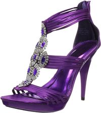 Amazon.com | Pleaser Women's REVEL-20/PPSA, Purple Satin, 5 M US | Platforms & Wedges