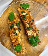 Coconut & Peanut Baked Salmon