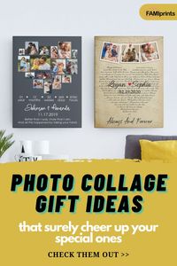 No matter what your family is like, there are photo collages here that will fit with their personalities. Choose your favorite picture and we'll turn it into anything you want! Choose from personalized canvas prints, pillows, blankets, wall art panels, and more. Your loved ones deserve something special this year so make sure they get it- be creative and thoughtful at the same time by giving them a custom gift made just for them! #photocollagegiftidea #photocollageblanket #picturerphonecases