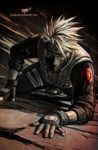 Artworks with Hatake Kakashi can be: -Cute -Embarassing -Funny -Heroic -Romantic -Serious This one is a very serious one: Kakashi Sensei fight to the death. I love this serious gaze ... sigh ... I ...