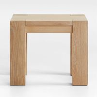 Terra Natural Oak Side Table | Crate & Barrel