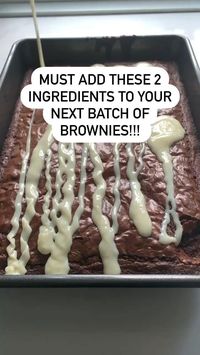 Level Up Your Next Batch of Brownies by Adding these 2 Ingredients to the Top!