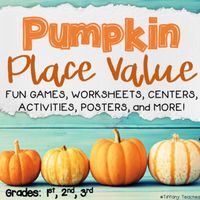 Pumpkin Place Value - Common Core 2.NBT.1 by Tiffany Teaches | TpT