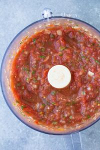 The Best Homemade Salsa Recipe is quick and easy to make in just minutes! This homemade restaurant style salsa is fresh, flavorful and healthy. This easy salsa recipe uses fire roasted tomatoes and is so much better than store-bought salsa. It's fast and easy to make in your blender or food processor!