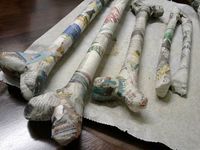 Riittalicious: Halloween / Paper Mache Bones