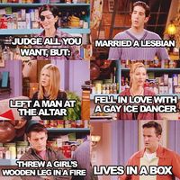 List of 55 best moments from F.R.I.E.N.D.S. in honor of the ten year mark since the finale. I laugh just even seeing the pictures of these moments!!!