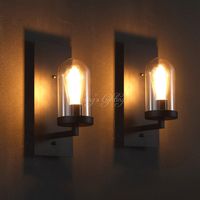 Nordic Loft Industriële Woonkamer Glas Vorm Hotel Gangen Gangpad Wandlamp Retro Pub Cafe Wandlamp Hal Licht Verlichting