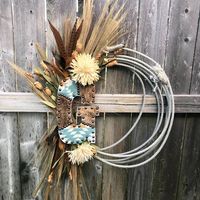 Cowhide Wreath — jamesonropeco.com