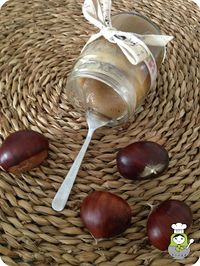 Mermelada de castañas y manzana - Vuelta y Vuelta