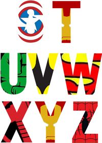Superheros - Alphabet