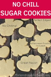 This is the holy grail of roll out sugar cookies! I baked hundreds of cookies to arrive at this recipe! There is no chilling required. The cookies actually taste amazing. The process is easy and kid friendly. The frosting is rich and creamy but still something you can pipe on. I have included all my best tips and a list of the baking equipment I have found works best!