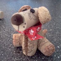 Kleiner #Hund aus #Korken