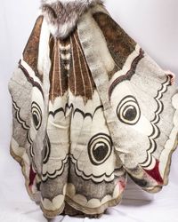 — aurorajay: Tada! Dye-painted wool felt cape, part...