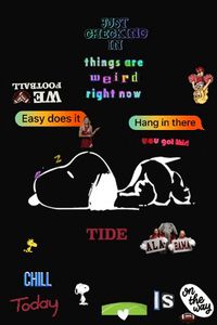 Snoopy, Big Al, Woodstock, Alabama Crimson Tide football: Just checking in...things are weird right now. Easy does it. Hang in there. You got this. Let's Roll Tide, Alabama. Chill today. Alabama Football is on the way! via GIPHY