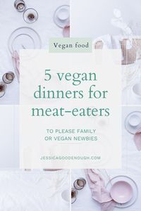 “I could never give up meat”… How many times have we heard that? Or said it ourselves? The foods we are used to can have a very strong emotional bond, even though they’re not always the best for us. Plant-based eating is better for our health and the planet (and of course the animals!), but I can understand having cravings for the foods we used to eat… or feeling challenged by having non-vegan relatives or friends over! Click through for easy vegan dinners for meat-eaters!