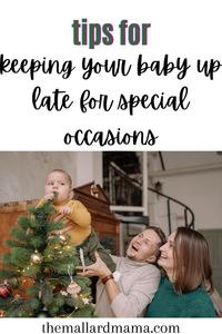 If you have a party or event to attend that will keep your baby out past their bedtime, read this article! A lot of great tips for when you need to make it through a late night out with your baby.