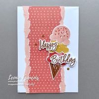 Voor deze kaart scheurde ik een stuk Pansy Petals designpapier. Om de gescheurde rand te accentueren, plakte ik er nog een extra gescheurde rand Petal Pink kaartkarton achter. Daarna kon ik de kleuren van de combinatie gebruiken voor het ijsje en de spreuk. Sweet Ice Cream en de bijpassende pons zijn ideaal als je snel een vrolijk kaartje wilt maken. #prulleke #prullekekleurencombinatie #sweeticecreamstampset #icecreamconebuilderpunch #stampinup #stampinupnederland #stampinupdemonstratrice