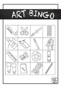 Art Bingo, crossword puzzle type clues...this item...
