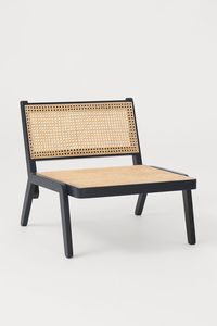 Lage loungestoel - Zwart/rotan - HOME | H&M NL