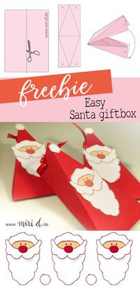 Easy freebie for a last minute Christmas gift box. | Einfaches Freebie für eine weihnachtliche Last Minute Geschenkschachtel.