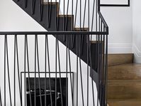 MAKE DESIGN MATTER. on Instagram: “stepping out of Monday like... 🏃🏽♀️ ... #lincolnpark #interiors #projectinteriors #step #customstairs #88Inc #stairwaytoheaven #steel #oak…”