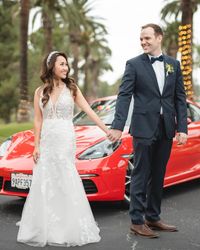 Sexy Lace Wedding Dresses by Maggie Sottero. Click to find this gown! . . . . #sexyweddingdress #laceweddingdress #vneckweddingdress