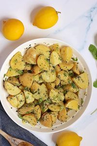 Instant Pot Lemon and Mint Potato Salad – Tasty Oven