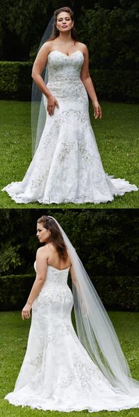 Plus Size Wedding Dress,Lace bridal gowns,Maxi wedding dress,2016 long wedding dress,For fat