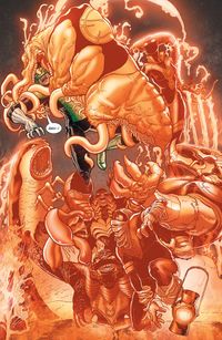 Green Lantern Kyle Rayner vs Larfleeze by Aaron Kuder