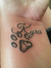 "Kyra" for always in my ❤ and on my wrisk "tattoo"
