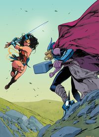 Wonder Woman vs Thor - Benagal, Colors: Chris O'Halloran