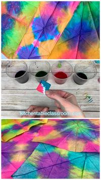 En enkel och kreativ metod för att färga med #karamellfärger eller #livsmedelsfärger – du ser väl hur effektfullt det blir?! 😍🌈 Barnen kommer älska detta #experiment och #pyssel i ett. #diy #barn #förskola #skola #färger