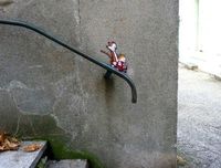 The Calvin & Hobbes toboggan run. | The 26 Happiest Moments In Graffiti History