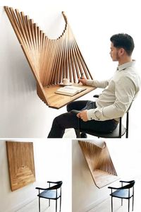 Unlike mediocre furniture, the Flow Wall Desk doesn’t disappoint in form and function and transforms from wall art to a workstation in a jiffy. The mere idea of turning an artwork into a sculptural desk was enough to hook my attention. So, I reached out to the designer to learn more.