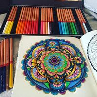 First picture completed in Escape to Wonderland using my new set of Marco Renoirs from a dear friend @lindsay_linds. #arttherapy #creative #coloring #coloriage #colouring #coloringbook #colourpencil #coloredpencils #marcorenoir #marcorenoircoloredpencils #goodwivesandwarriors#Beautifulcoloring